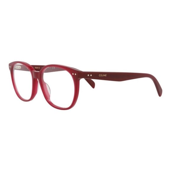 Celine Womens Round/Oval Bordeaux Bordeaux Transparent Fashion Designer Eyewear - Picture 1 of 4